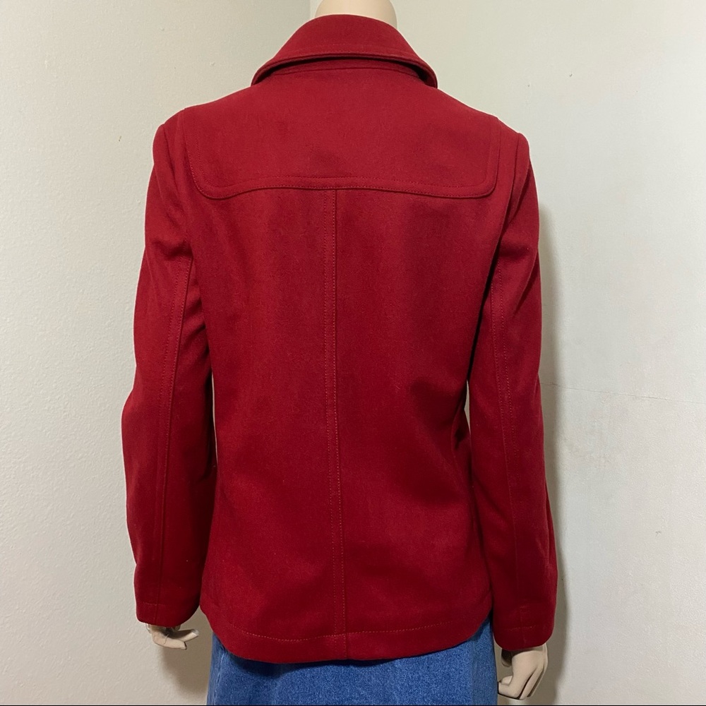 Gap Red Toggle Button Pea Coat - image 2